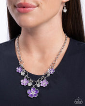 Load image into Gallery viewer, Secretive Sprig - Purple Necklace

