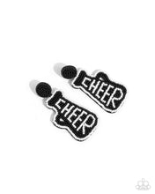 Load image into Gallery viewer, Cheer Captain - Black Post Earrings

