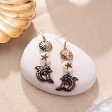 Load image into Gallery viewer, Delightful Dolphins - Earrings
