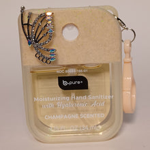 Load image into Gallery viewer, Hand Sanitizer Keychain Case - Fluttering Butterfly
