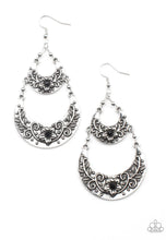 Load image into Gallery viewer, Springtime Gardens - Black Earrings
