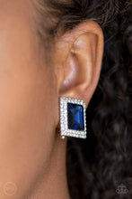 Load image into Gallery viewer, Crowned Couture - Blue Clip-On - Paparazzi Accessories
