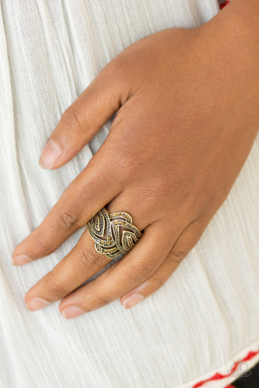 Fire and Ice - Brass - Paparazzi Accessories