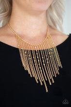 Load image into Gallery viewer, First Class Fringe - Gold Necklace
