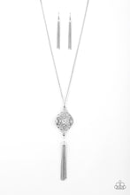 Load image into Gallery viewer, Totally Worth The TASSEL - Silver - Paparazzi Accessories
