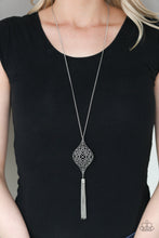Load image into Gallery viewer, Totally Worth The TASSEL - Silver - Paparazzi Accessories
