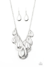 Load image into Gallery viewer, Teardrop Tempest - Silver - Paparazzi Accessories
