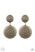 Load image into Gallery viewer, Magnificent Medallions - Brass - Paparazzi Accessories
