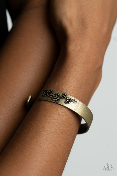 Frond Fable - Brass Bracelet