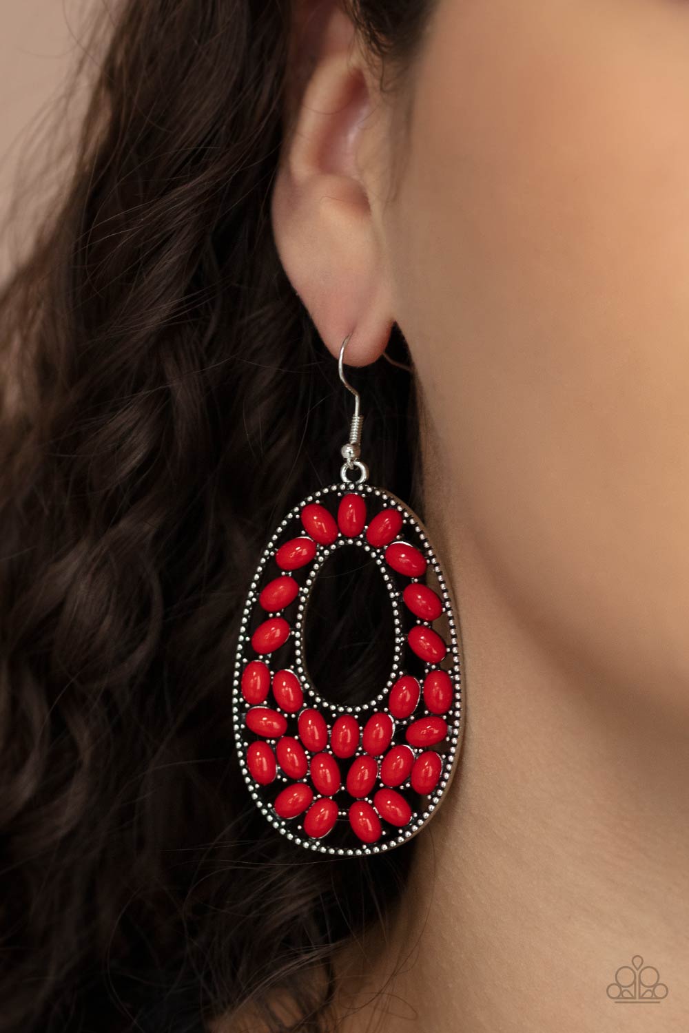 Beaded Shores - Red - Paparazzi Accessories