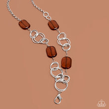 Load image into Gallery viewer, Stained Glass Glamour - Brown Lanyard
