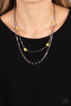 Load image into Gallery viewer, Bold Buds - Yellow Necklace
