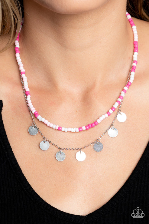 Comet Candy - Pink Necklace