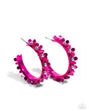 Load image into Gallery viewer, Fashionable Flower Crown - Pink Earrings
