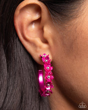 Load image into Gallery viewer, Fashionable Flower Crown - Pink Earrings
