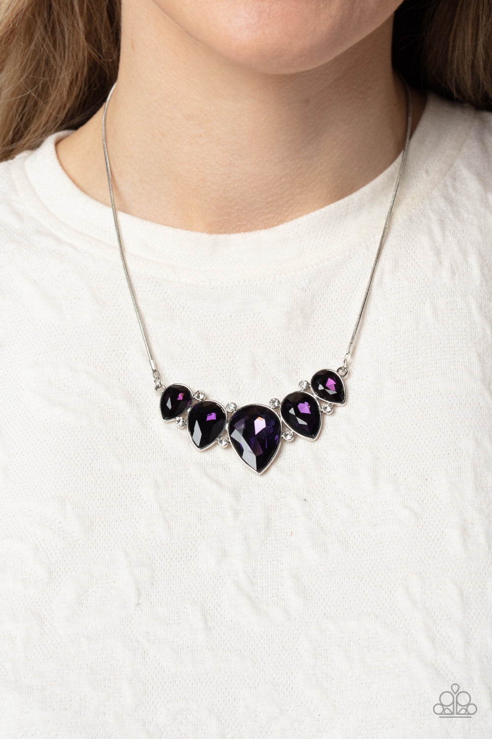Regally Refined - Purple - Paparazzi Accessories Necklace – Blinging ...